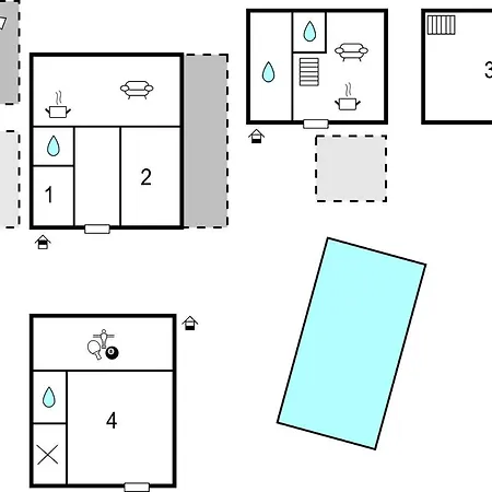 Stunning In With 4 Bedrooms, Wifi And Heated Swimming Pool Дом отдыха Studenci